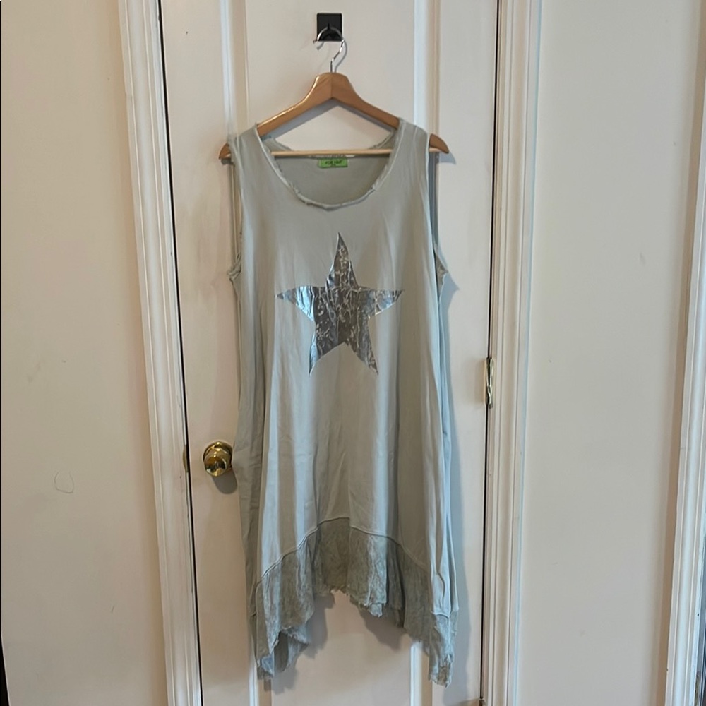 FOR HER Paris Sleeveless Dress with Silver Star